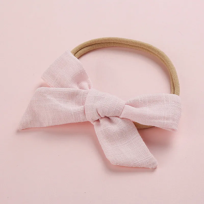 50pcs Bulk Price Girls Bows Nylon Headbands Super Soft Traceless Cotton Head Bands For Baby Hair Wraps Kids Adult | Детская одежда и
