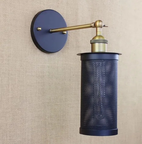 Edison Retro Loft Style Sconce Vintage Wall Light For Home Antique Industrial Lamp Iron Net Lighting Lampara Pared | Лампы и освещение