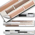 Vividtile 6-лист клейкие наклейки декоративная бумага 3d ванная комната и кухня водостойкая оболочка и палочка мозаичная плитка