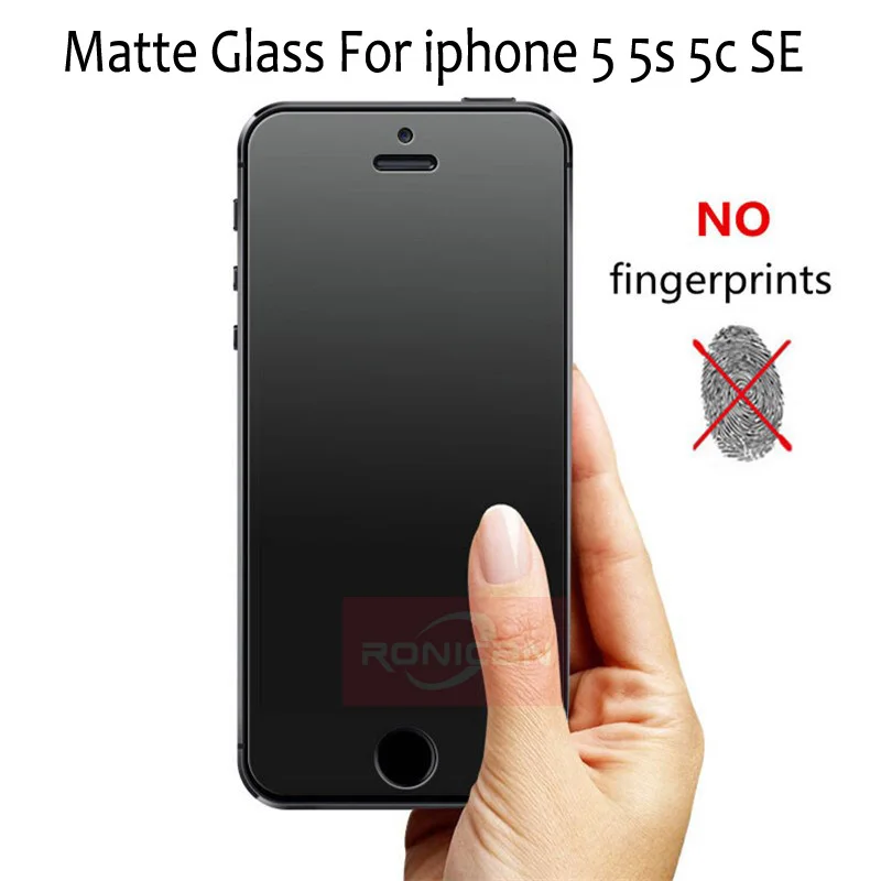 2.5D матовое Премиум Закаленное стекло для iphone 6s 6 7 8 Plus 5 5S SE 5C 4S защита экрана против отпечатков пальцев для iphone XS