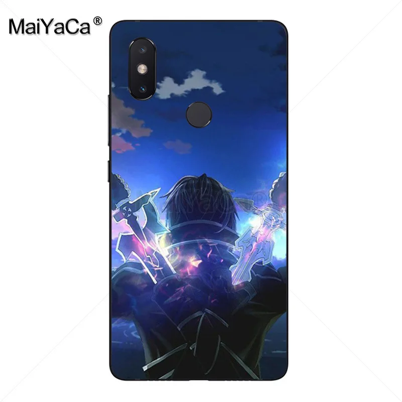 Мягкий силиконовый чехол MaiYaCa Sword Art Online SAO из ТПУ для xiaomi mi 8se 6 note2 note3 redmi 5 plus