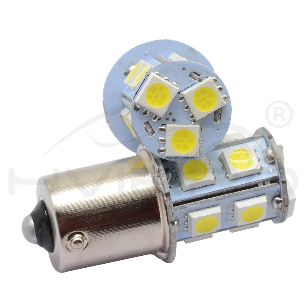 10X1156 BA15S 1157 BAY15D P21 5 Вт BA15D 13Led 5050 Автомобильные светодиодные указатели поворота, тормозные задние лампы, автомобильные задние лампы заднего хода DC 12 В