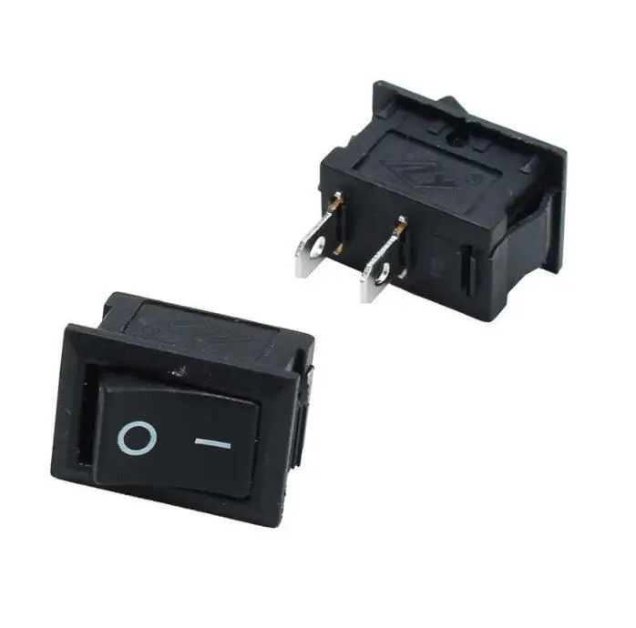 5 шт. 15*21 Мини Переключатель 6A 10A 250V KCD1 101 2Pin оснастки кнопка вкл/выключения