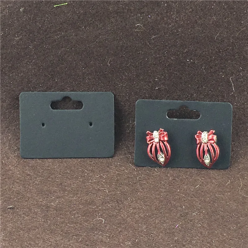 Маленькие размеры коричневый крафт бумажный картон серьги шпильки для ушей