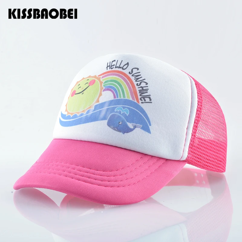 Дышащая Кепка Snapback в стиле хип хоп Детские бейсболки с сеткой Детская