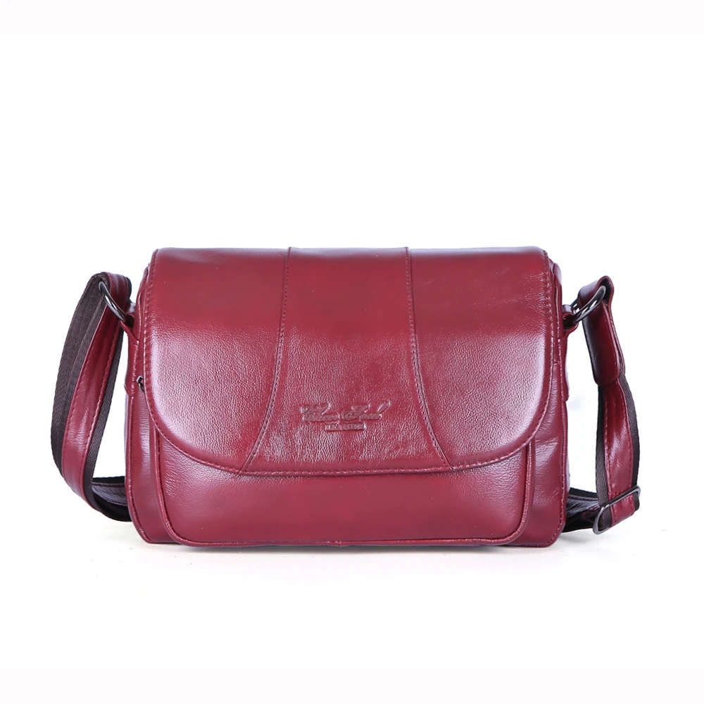 

Genuine Leather Women's Fashion Messenger Bags Fashion Travel Shopping Crossbody Shoulder Bags For Women Flip Cover Handbags