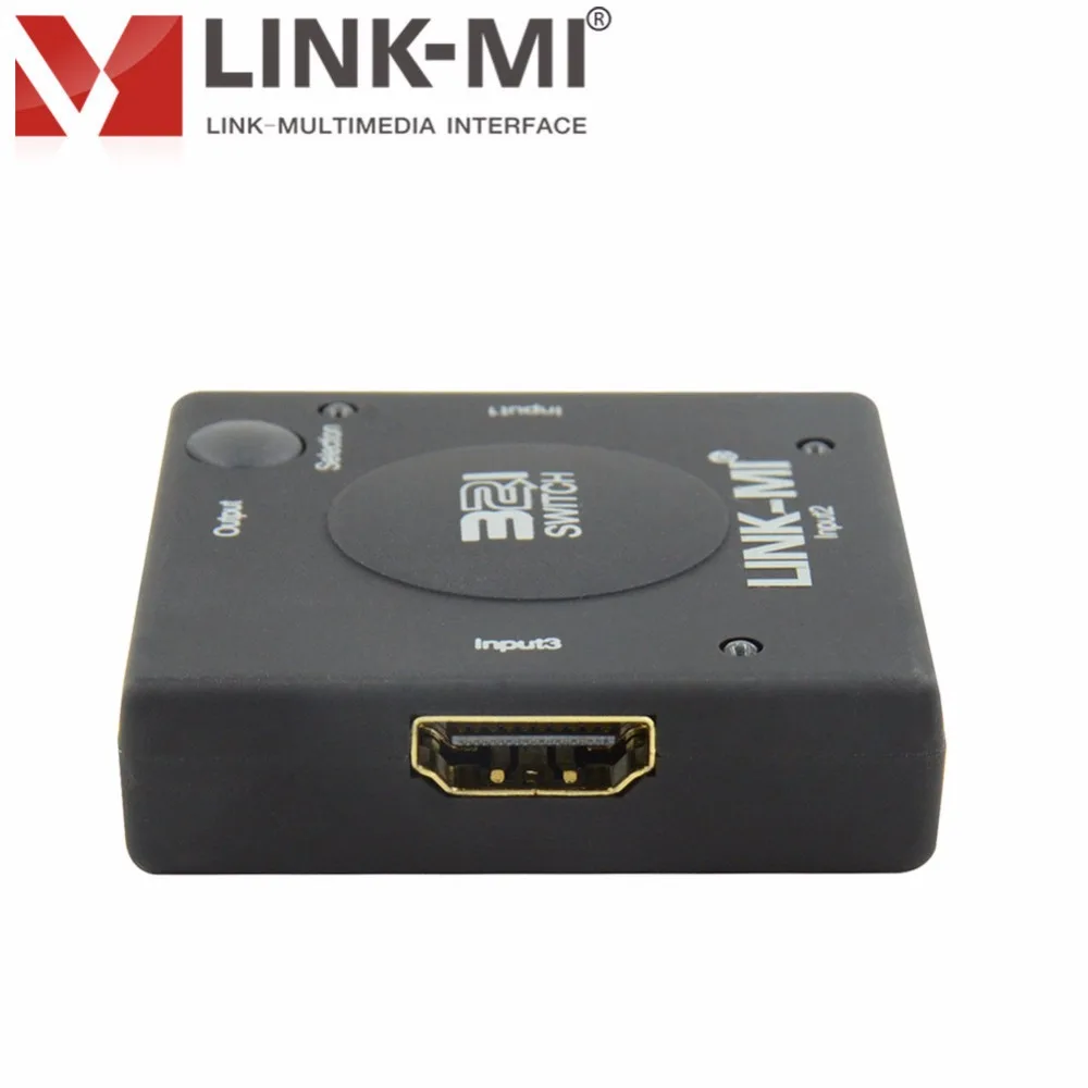 LINK MI LM SW09 Mini 3 HDMI вход 1 выход портовый переключатель 1080p преобразователь сигнала