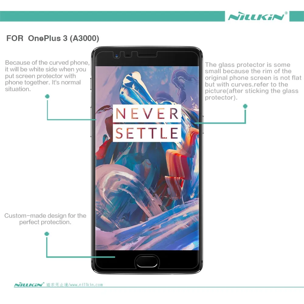 2 шт./лот Защита экрана для Oneplus 3 3T A3000 NILLKIN матовая пленка устойчивая к царапинам