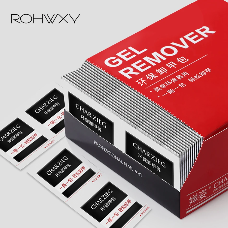 ROHWXY 50/100/200 шт Гель-лак для ногтей обезжириватель без ворса салфетки УФ гель-гель