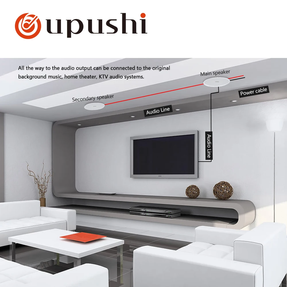 Oupushi CE515 беспроводной Wifi динамик имеет функцию Bluetooth Поддержка управления мобильным телефоном
