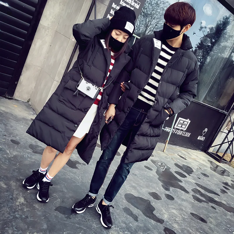 Бесплатная доставка! Мужская длинная стеганая куртка с хлопковой подкладкой