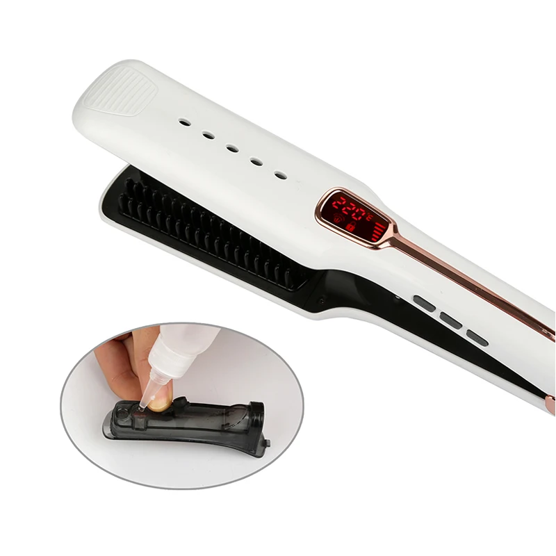 Паровой выпрямитель для волос инфракрасный Профессиональный выпрямляющий