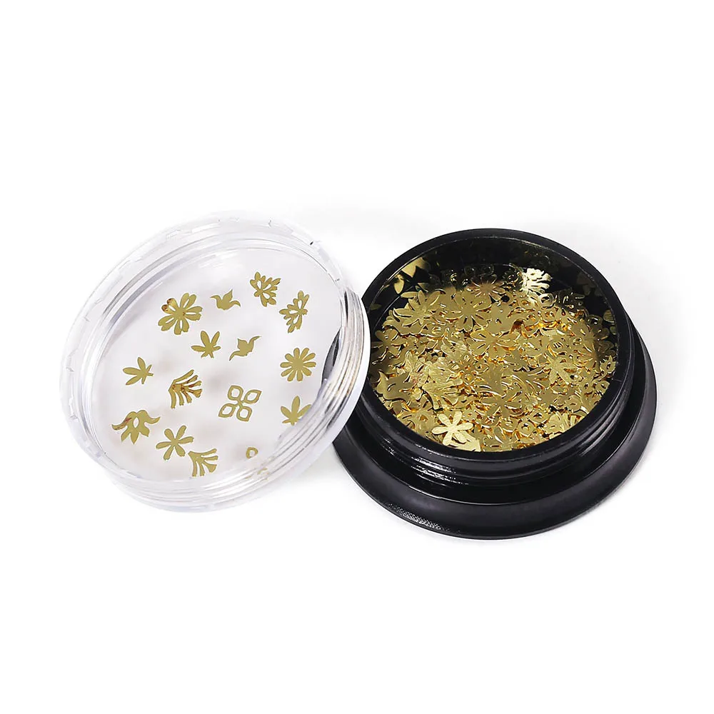 100 шт./кор. наклейки для ногтей декоры металлические запонки-бисер драгоценные камни украшения 3D дизайн ногтей DIY аксессуары