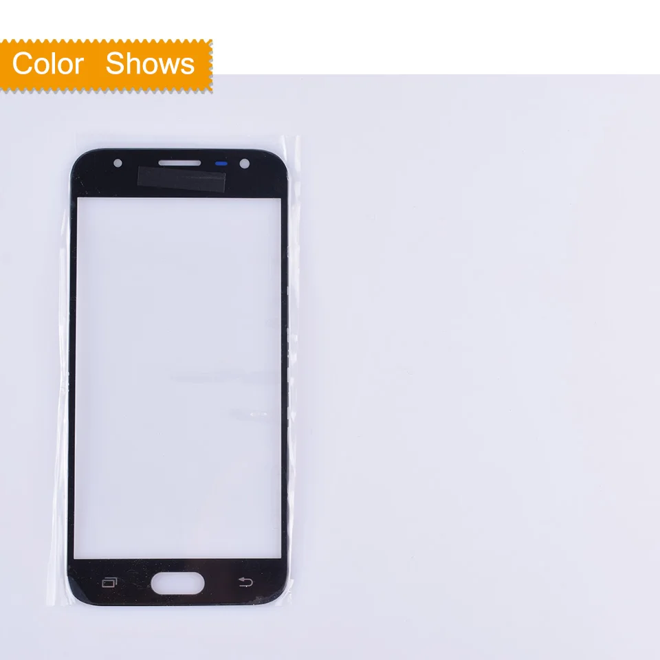 black no gift Для Samsung Galaxy J3 J330 J330F SM-J330FN SM-J330N SM-J330F/DS Сенсорный экран Передний сенсорный экран со стеклянной панелью ЖК-дисплей всей наружной поверхности линз - Цвет: black no gift