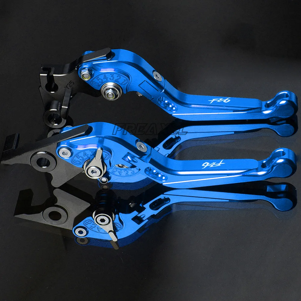 CNC Motorbike Levers Motorcycle Brake Clutch Foldable Extendable Adjustable For Yamaha FZ1 FAZER FZ6 FZ6R FZ8 | Автомобили и