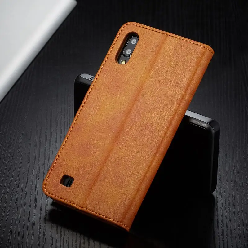 Чехлы для samsung Galaxy A10, роскошный винтажный флип-кошелек, магнитные кожаные сумки для телефона samsung A 10 M10 Coque