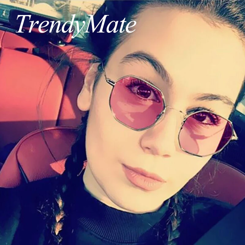 Очки в металлической оправе стиле стимпанк женские солнцезащитные очки