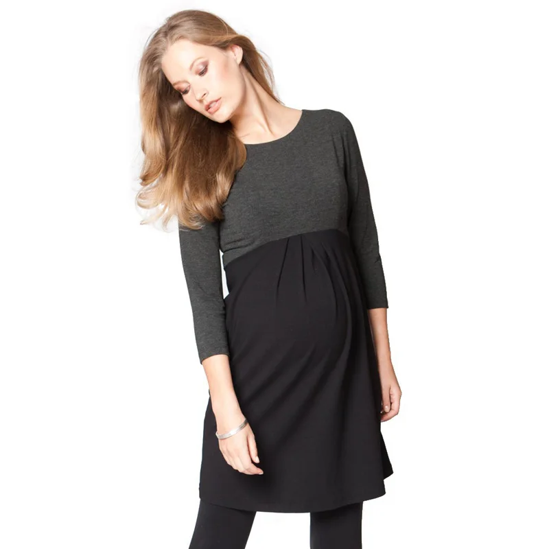 Hi bloom летнее элегантное платье для беременных с круглым вырезом материал тенсель