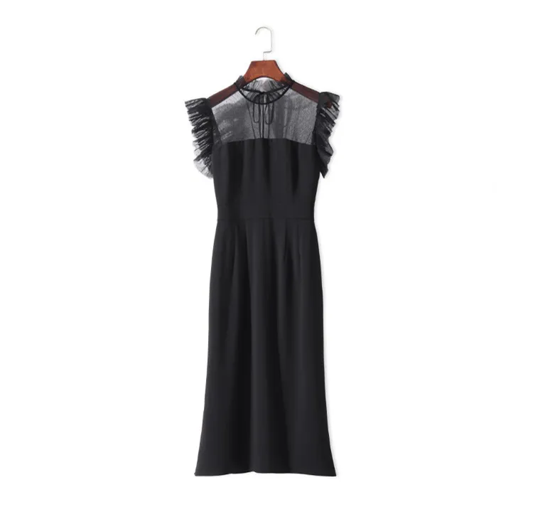 

Women Dresses Mesh Dresses 2018 New Arrival Spring Women Fashion Sexy Mesh Patchwork Slim Short Sleeve Dress Female Dresses
