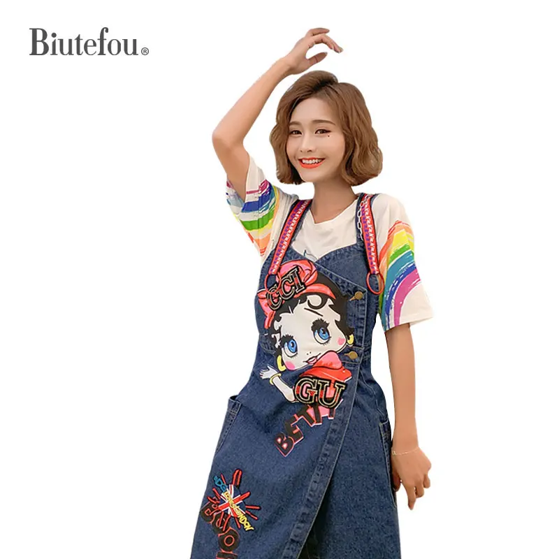 2019 летние модные джинсовые платья с открытой спиной женские разрезом на