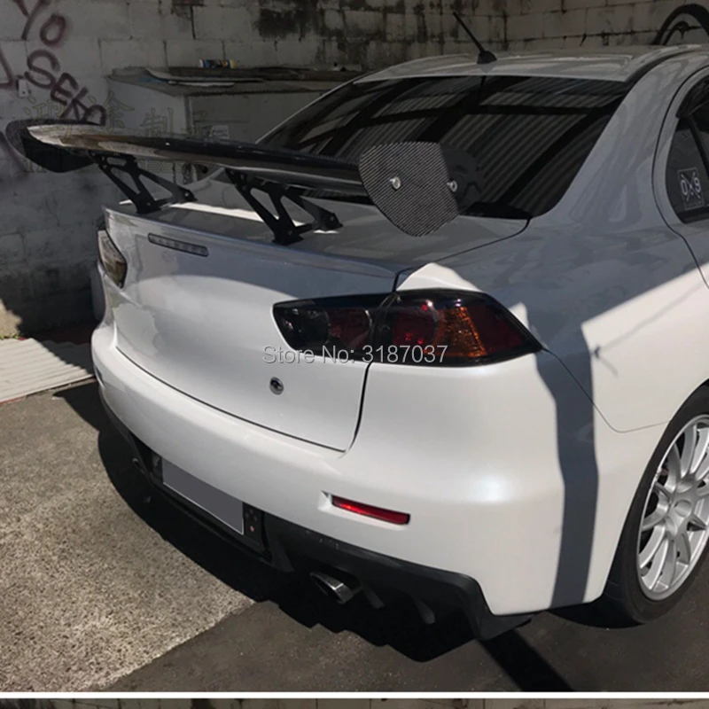 Для Mitsubishi Lancer Универсальный SedanCarbon волокно заднее крыло багажника спойлер задний спойлер на крышу крыло багажника губы загрузки крышка автомобиля Стайлинг