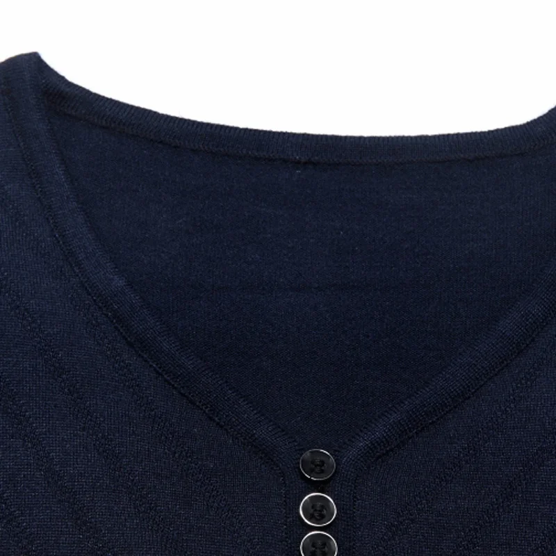 Новинка 2019 повседневный Полосатый пуловер и свитер для мужчин рубашка