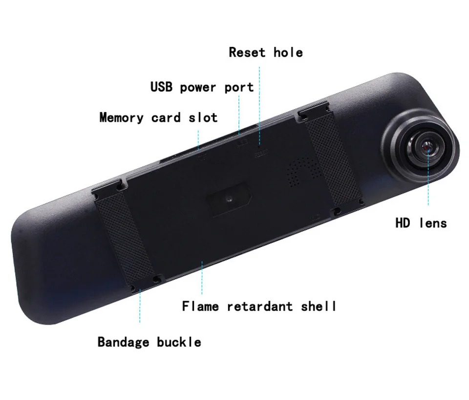 Dash Cam Full HD 1080P Автомобильный видеорегистратор Камера авто 4,0 дюймов зеркало заднего вида цифровой видеорегистратор регистратор видеокамера автомобильная камера