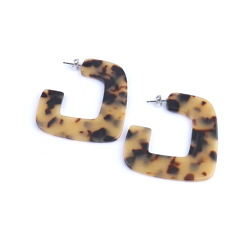 Модная обувь в богемном стиле G форма из смолы акриловые серьги для Для женщин