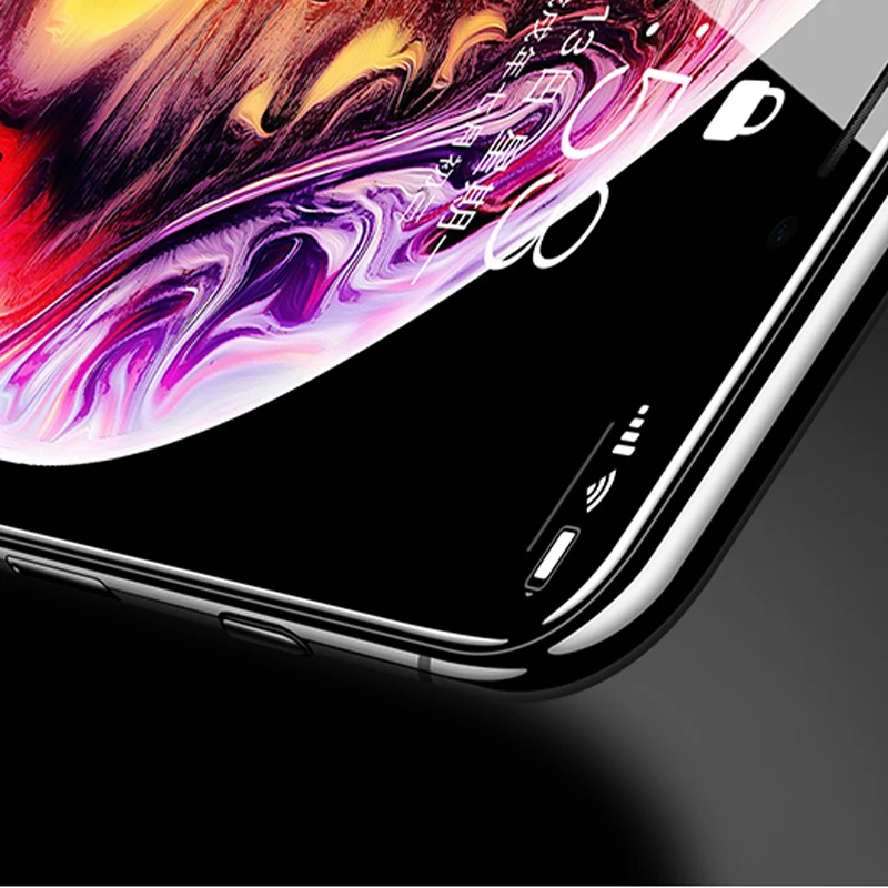 EXUNTON Защитное стекло для экрана Apple iPhone XR XS макс. закаленное анти синяя пленка 9 H Max