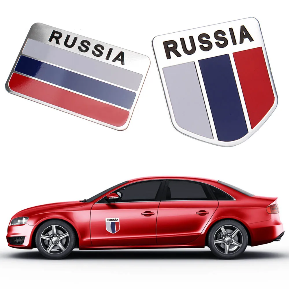 3D наклейка для автомобиля алюминиевый российский флаг аксессуары наклейки chevrolet