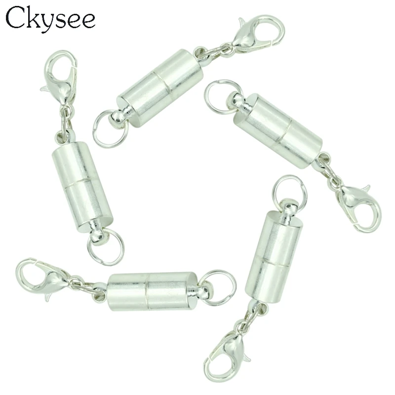 Ckysee 10 шт./лот Золотые/Серебристые цветные магнитные застежки с