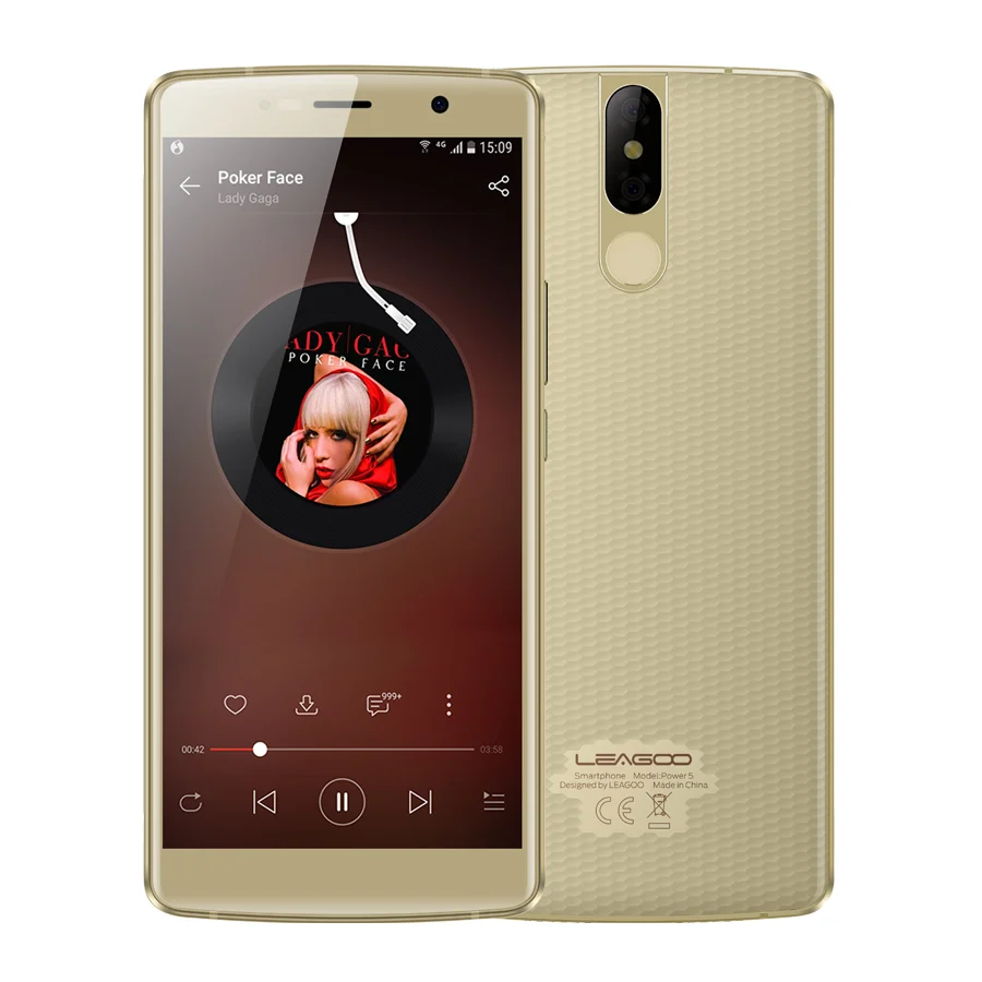 LEAGOO power 5 Android 8 1 двойная задняя камера 4G мобильный телефон 7000mAh 99 &quotFHD MT6763V