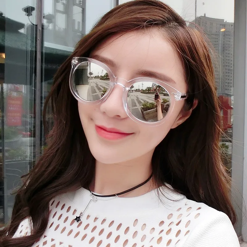 2019 новые модные солнцезащитные очки в стиле ретро круглые зеркальная ртуть Дамы