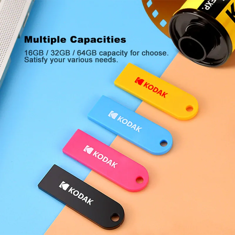 Kodak K212 разноцветные пластиковые USB Flash Drive USB2.0 Мини Прыжок 16 ГБ 32 64 Memory stick U диск cle