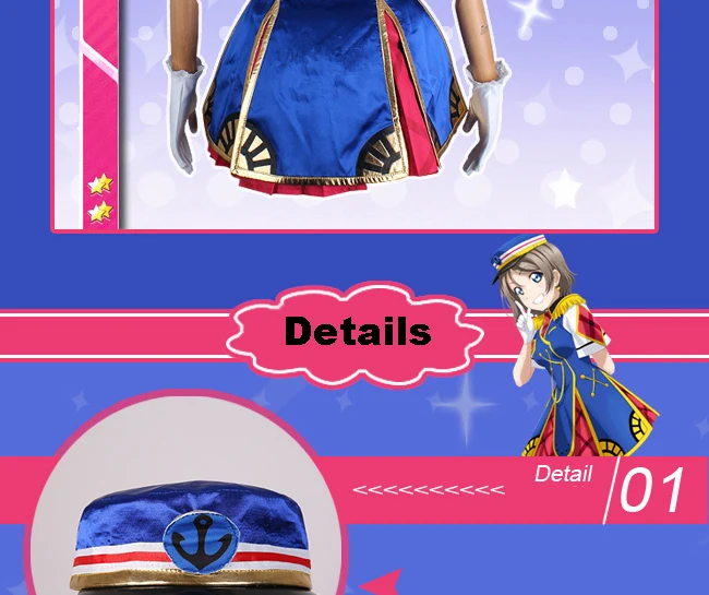 Вечерние платья для косплея Lovelive sunshine Aqours Happy train You/Riko/Mari/Kanan/Yoshiko/Ruby/Dia/Kunikida/Chika
