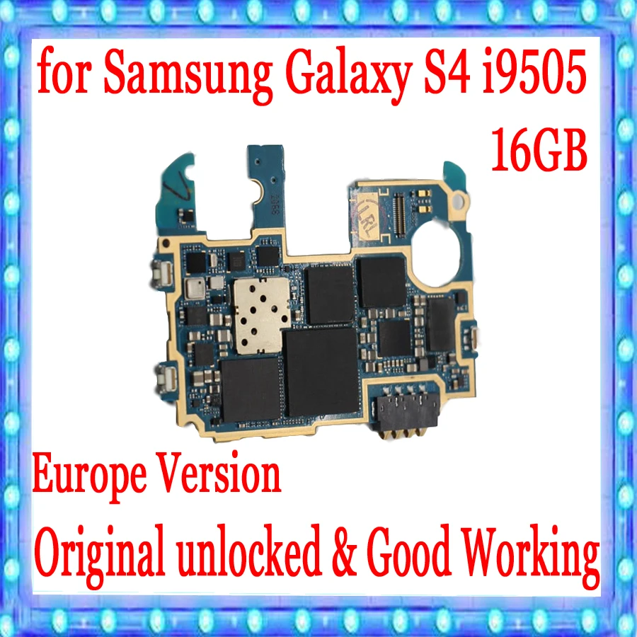Оригинальная разблокированная материнская плата с системой ОС для Samsung Galaxy S4 i9505