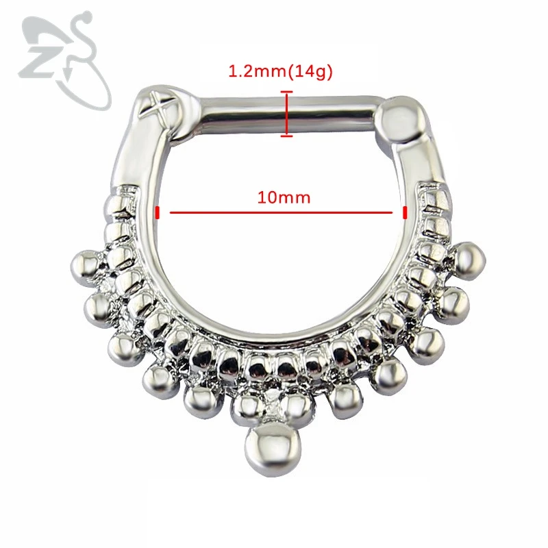 Кольцо для пирсинга носа из нержавеющей стали 16g | Украшения и аксессуары