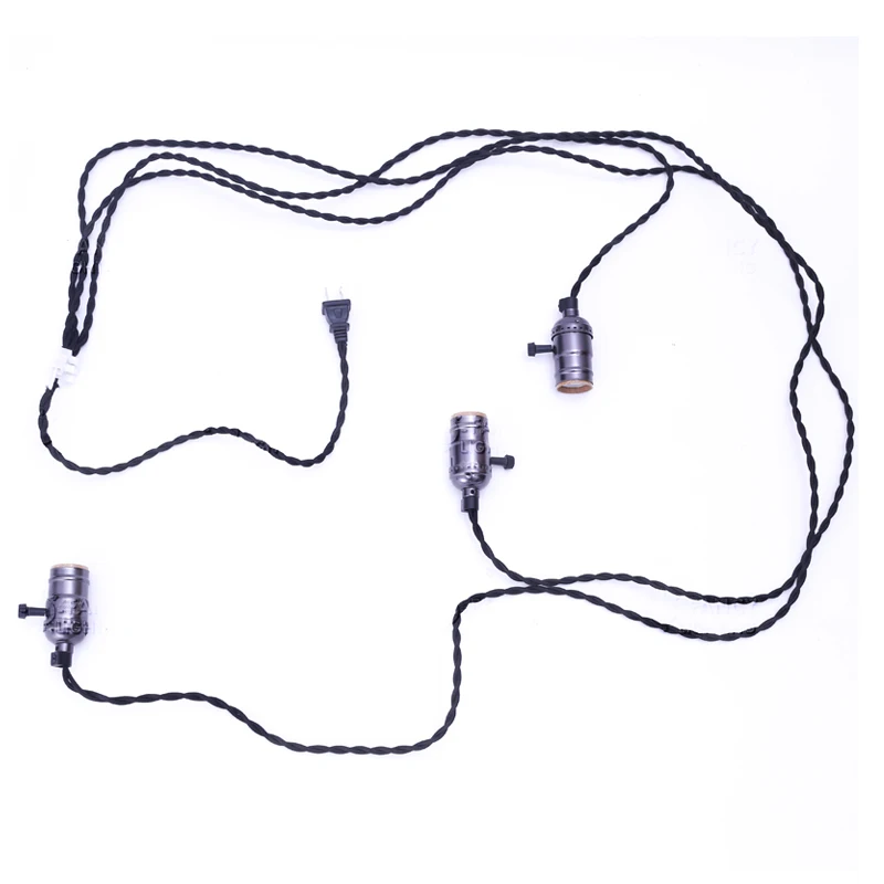 3 шт. патрон E27 с евровилкой 5 м|spider lamp|pendant lamppendant lights spider |