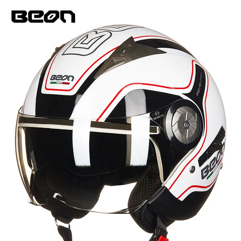 BEON модный moto rcycle шлем Ретро шлем двойной объектив шлем falf шлем moto casco B-216 из АБС и поликарбоната
