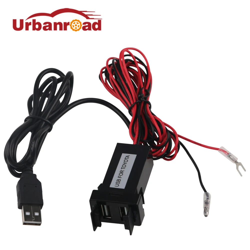 Автомобильный аудио usb адаптер 12 в 24 2 1 а кабель переходник для зарядного