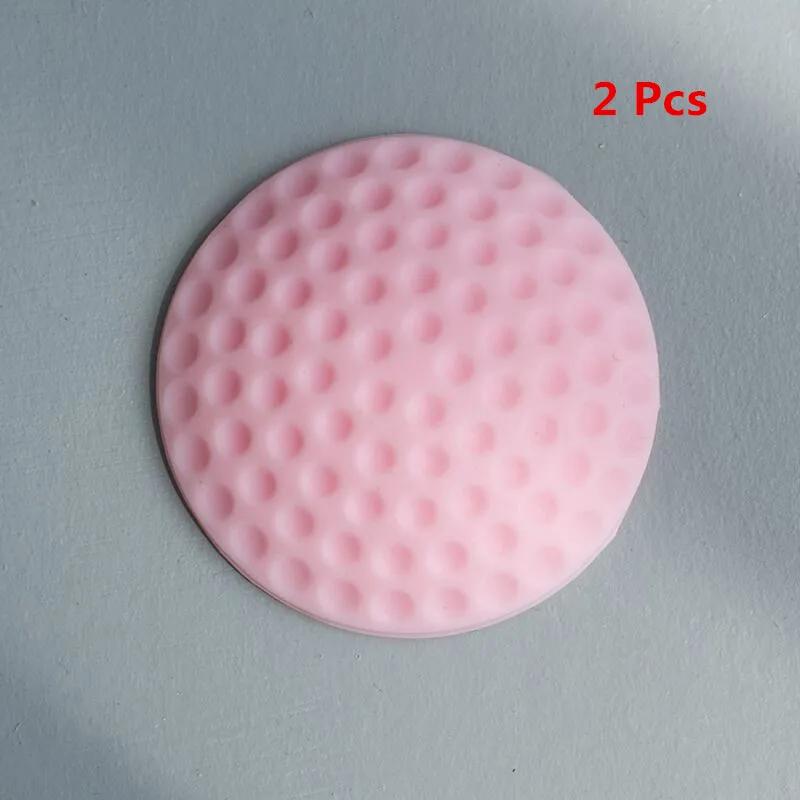 Pink 2pcs 1/2/5/10 шт утолщение стенки Mute Гольф моделирование резиновые ручки двери замок защитная накладка стены дверную ручку коврики - Цвет: Pink 2pcs