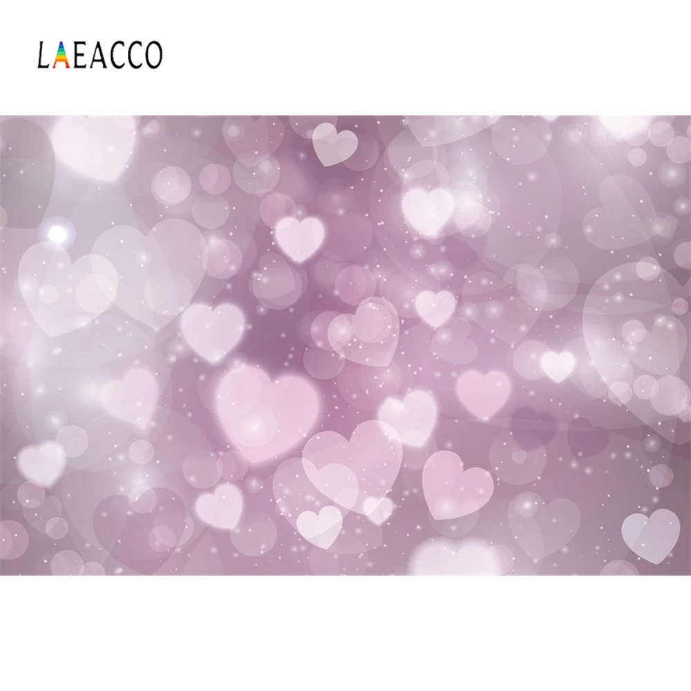 Laeacco сердце светильник Bokeh розовый детский питомец еда ПОРТРЕТНАЯ ФОТОГРАФИЯ