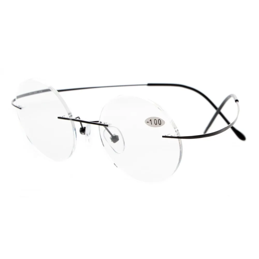 R15026 Eyekepper титановые круглые очки для чтения без оправы круглый считыватель + 0 0/0 5/0