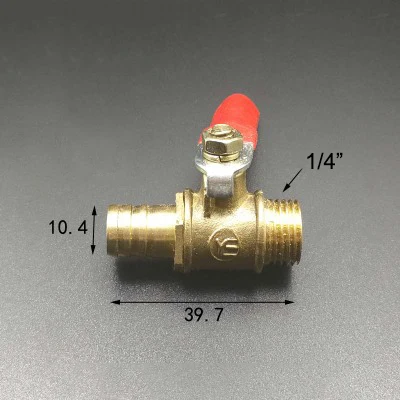 Латунный шаровой кран с наружной резьбой BSP 10 мм 1/4 дюйма | Обустройство дома