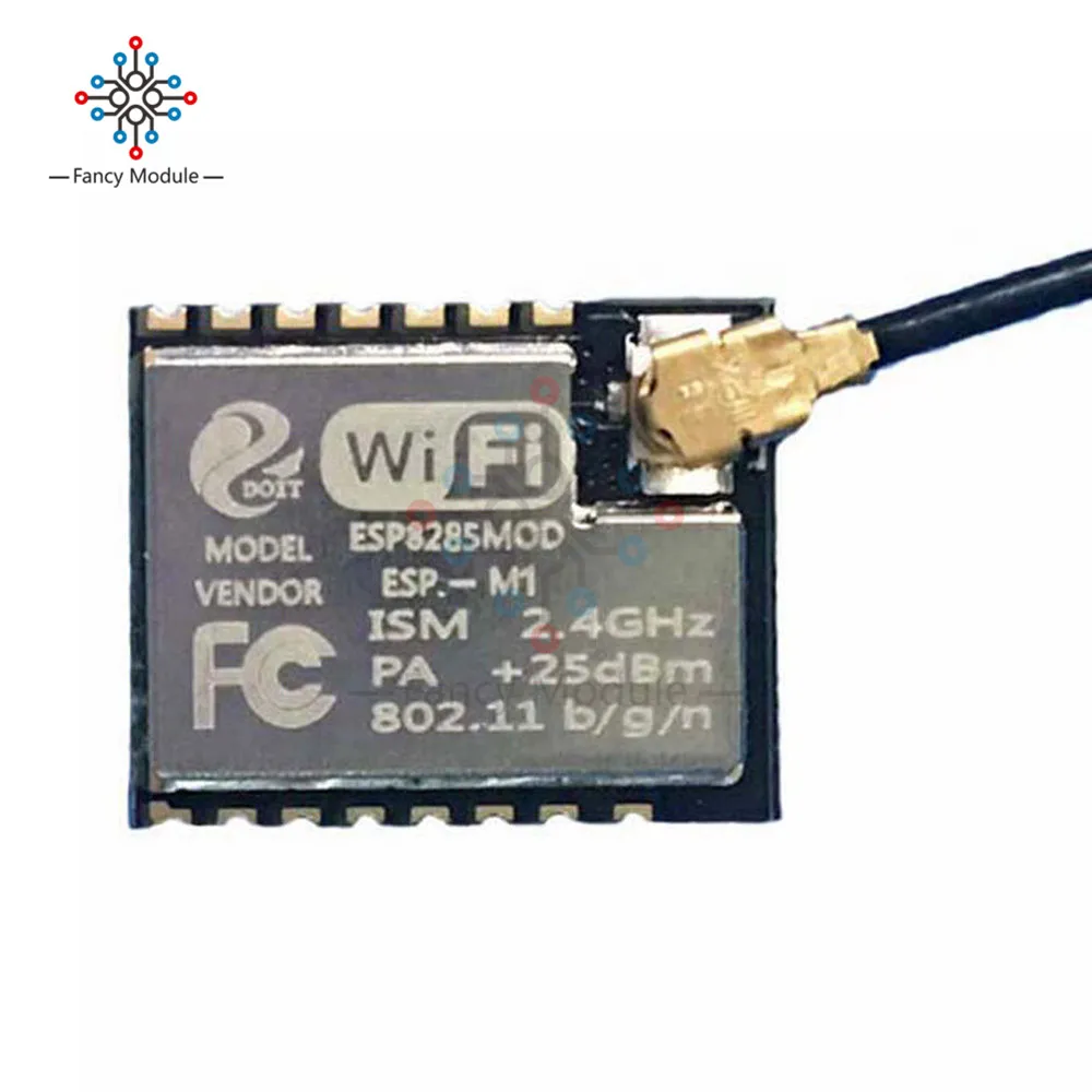 

ESP-M1 ESP8285 Wifi модуль Серийный порт Ультра маленький размер беспроводная передача с внешней антенной интерфейс FZ2735