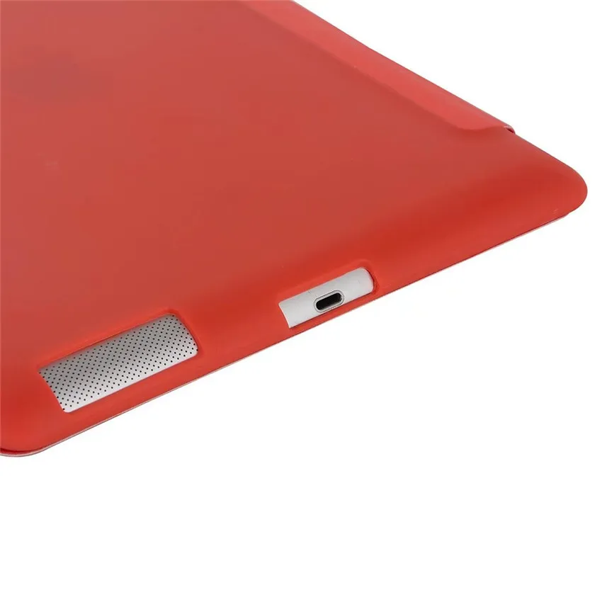Case for iPad 2 3 4 PU Solid Back Ultra Slim Light Weight Four fold Smart Cover 2/3/4 +screen protector+touch pen | Компьютеры и офис