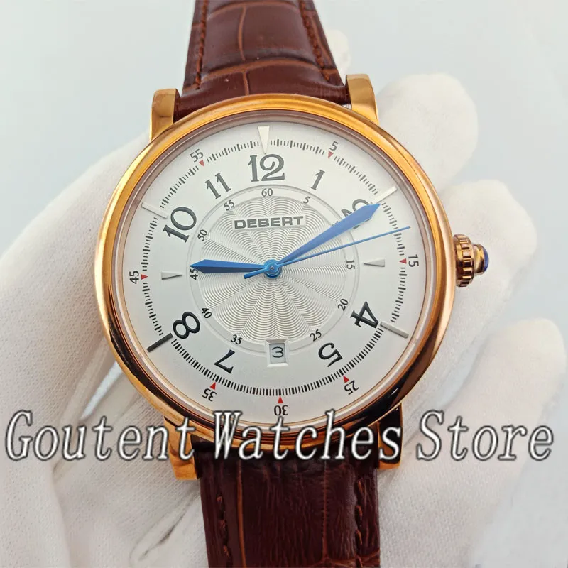 White Dial 10 типов Новые 43 мм Корпус из нержавеющей стали автоматические мужские наручные часы - Цвет: White Dial