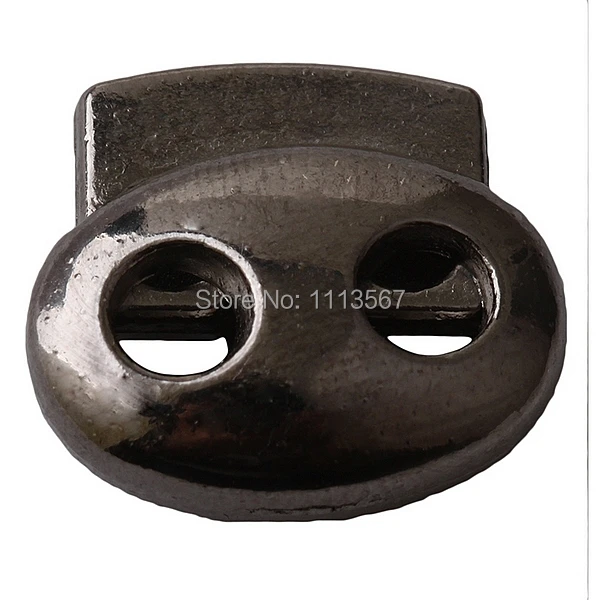 Оптовая продажа 100 шт. черный пистолет металлический овальный стопор