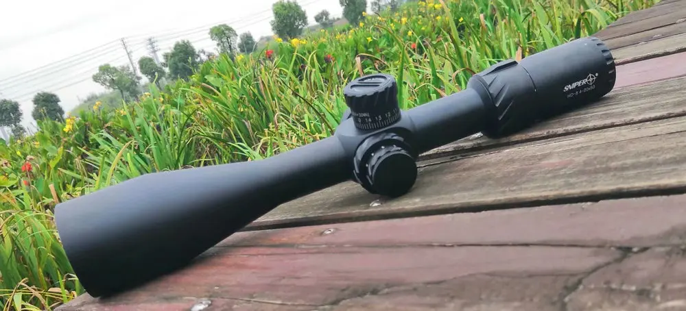 Снайперский HD-8 4-20X50 FFP Riflescope Parallax Adjustment Riflescope первой фокальной плоскостью красный/зеленый Illumilation охотничий прицел