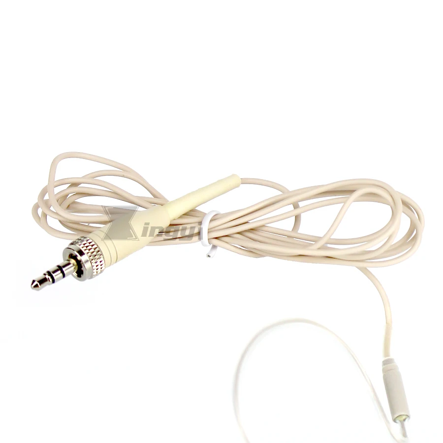 4 шт. бежевый конденсаторный микрофон с одним ушным крючком 3 5 мм штекер винтовым